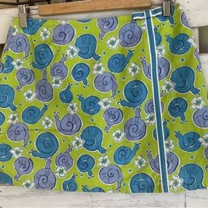 Lilly Pulitzer Skort Snel Shorts Skirt Size 6 Small Vintage Green.